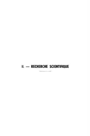 39-90, II. Recherche scientifique