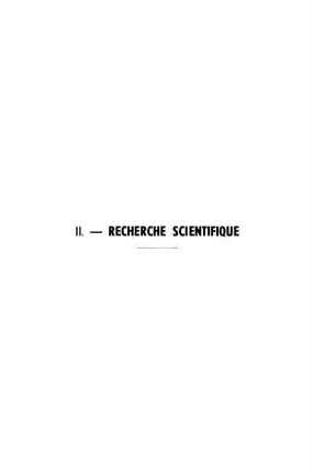39-90, II. Recherche scientifique