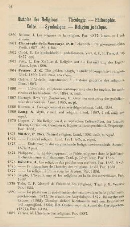 Histoire des religions. - Théologie. - Philosphie. - Culte. - Symbolique. - Religion judaique