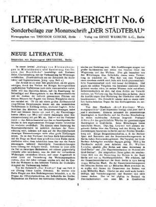 Literatur-Bericht No. 6