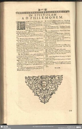 In Epistolae Ad Philemonem
