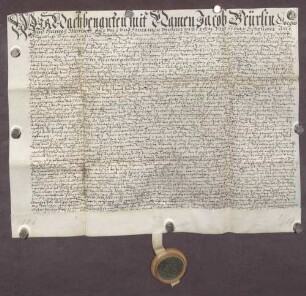Gültbriefe des Jacob Beuerlin und andere gegen die Stiftsverwaltung zu Pforzheim unter Verpfändung von Gütern zu Büchenbronn