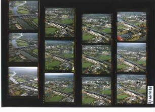 Kanalbrücke über die Weser - Unterbauten - Mittellandkanal, Minden, 1994