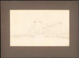 Tempel der Juno Lacinia (Tempio di Giunone), Agrigent (Girgenti): Perspektivische Ansicht