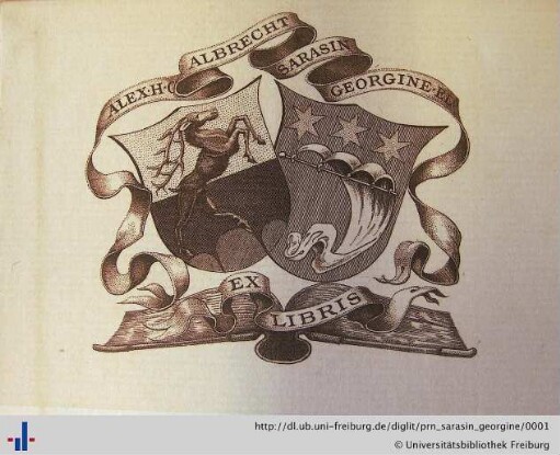 [Provenienz]: Sarasin, Georgine