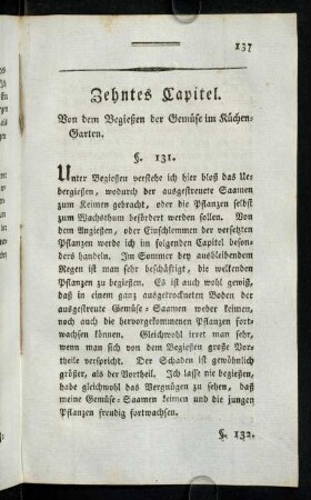 137-141, Zehntes Capitel.