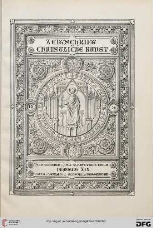 19: Zeitschrift für christliche Kunst