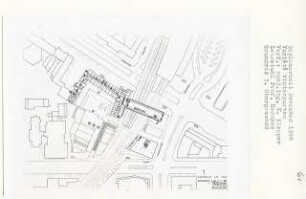 Varité [Wintergarten], Berlin-Charlottenburg (Diplomarbeit bei Bernhard Hermkes): Zentrum am Zoo, Grundriss 3. Obergeschoss 1:500