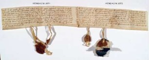 Sandhof bei Eich: Vergleich zwischen dem Paulsstift zu Worms und dem Kloster Otterburg wegen einer Gülte auf dem Sandhof