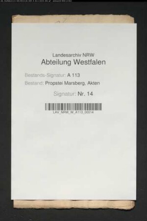 Nachweis der Landtagsfähigkeit des Gutes Horhusen.
