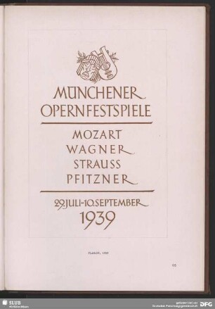 Münchener Opernfestspiele 1939