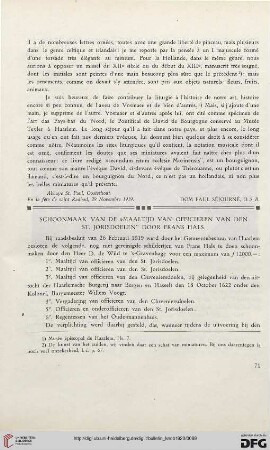2.Ser. 13.1920: Schoonmaak van de "Maaltijd van officieren van den St. Jorisdoelen" door Frans Hals