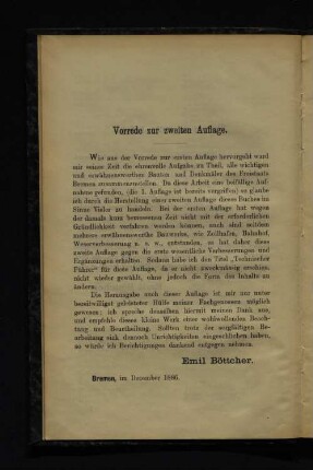 Vorrede zur zweiten Auflage.