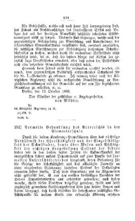 Formelle Behandlung des Unterrichts in der Elementarschule : [V. Elementarschulwesen]