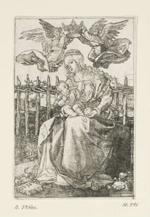 Maria von zwei Engeln gekrönt
