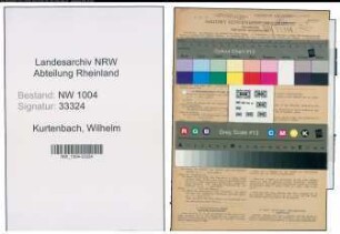 Entnazifizierung Wilhelm Kurtenbach , geb. 04.03.1899 (Arbeiter)