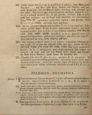 Polemico - dogmatica.