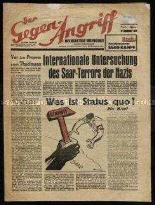 Antifaschistische Zeitschrift. Sondernummer "Saar-Kampf" 1934