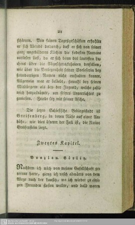 Zweites Kapitel. Bunzlau. Görlitz