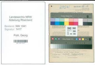 Entnazifizierung Georg Pohl , geb. 17.08.1896 (Ingenieur)