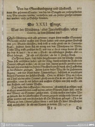 Die XXXI. Frage. - Die LX. Frage.