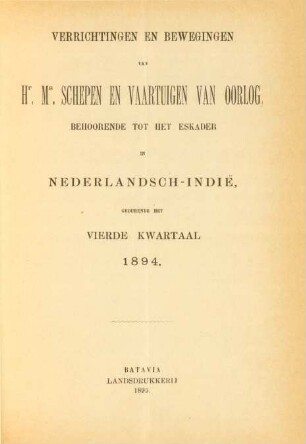 Vierde kwartaal 1894