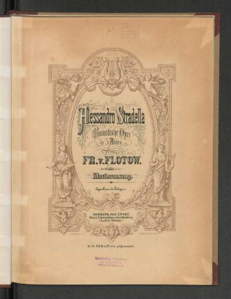 Alessandro Stradella : romantische Oper in 3 Akten ; Piano solo