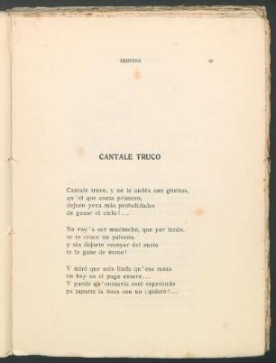 Cantale truco