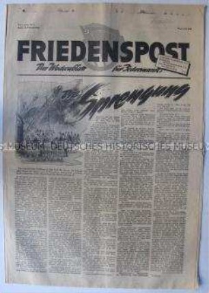 Wochenzeitung der DSF "Friedenspost" über die Gesundheitsforschung in der Sowjetunion
