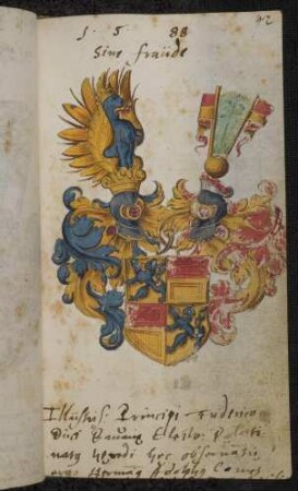 Wappen: Graf Hermann Adolf zu Solms(-Lich) (1545-1613), Eintrag 1588