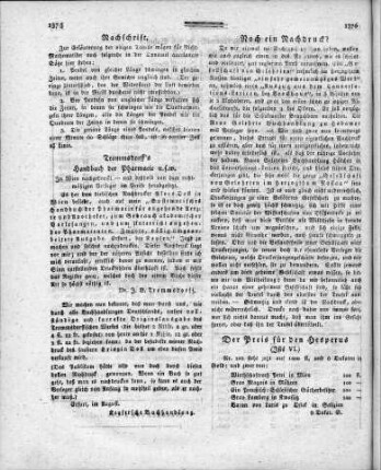 Nachschrift