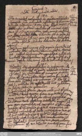Caput 3. De Voluntate Dei.