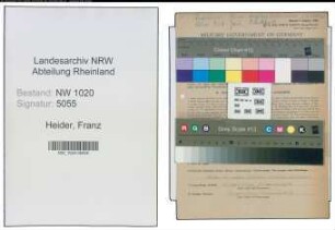 Entnazifizierung Franz Heider , geb. 13.09.1910 (Ingenieur)