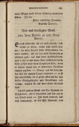 Vier und dreißigster Brief. - Acht und dreißigster Brief.