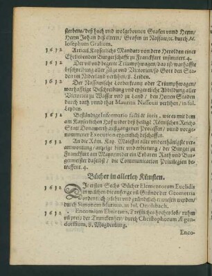 Bücher in allerley Künsten.