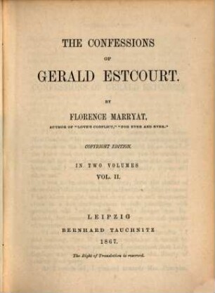 The confessions of Gerald Estcourt, 2
