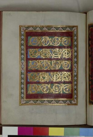 Guntbald-Evangeliar — Schriftzierseite, Folio fol. 205v