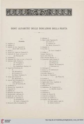 Indici alfabetici delle indicazioni della pianta