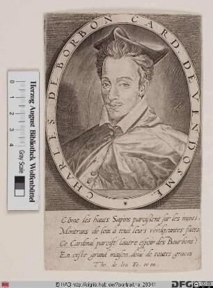 Bildnis Charles de Bourbon Vendôme, gen. cardinal de Vendôme