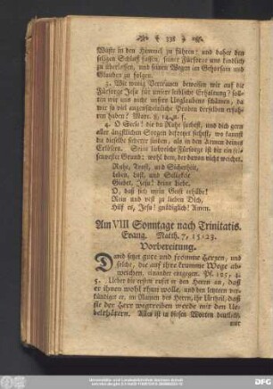 Am VIII Sonntage nach Trinitatis. Evang. Matth. 7, 15 - 23.