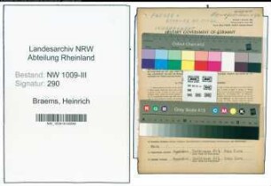 Entnazifizierung Heinrich Braems , geb. 25.12.1883 (Landwirt)