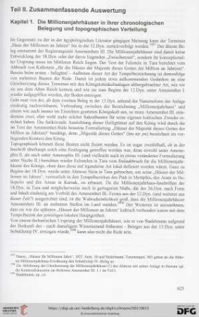 Teil II. Zusammenfassende Auswertung
