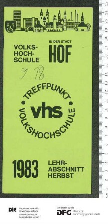 Programm 2. Semester 1983
