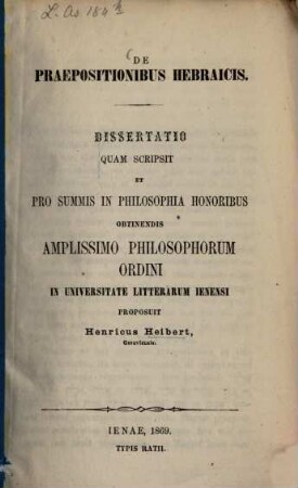 De praepositionibus hebraicis