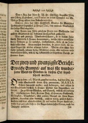 111-121, Oben in dem 116. Blat ist gemeldet ...