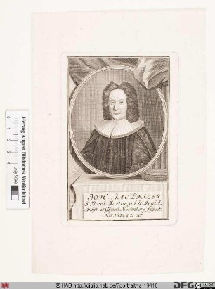 Bildnis Johann Jacob Pfitzer