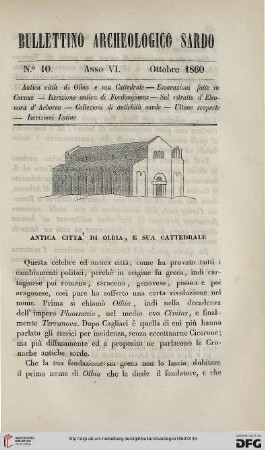 6: Antica città di Olbia, e sua cattedrale, [1]