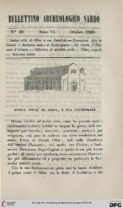 6: Antica città di Olbia, e sua cattedrale, [1]