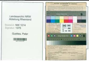 Entnazifizierung Peter Guettes , geb. 09.08.1893 (Bahnhofsvorsteher)