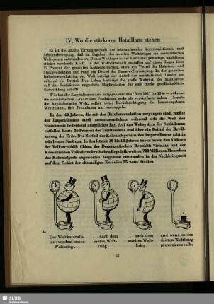 IV. Wo die stärkeren Bataillone stehen